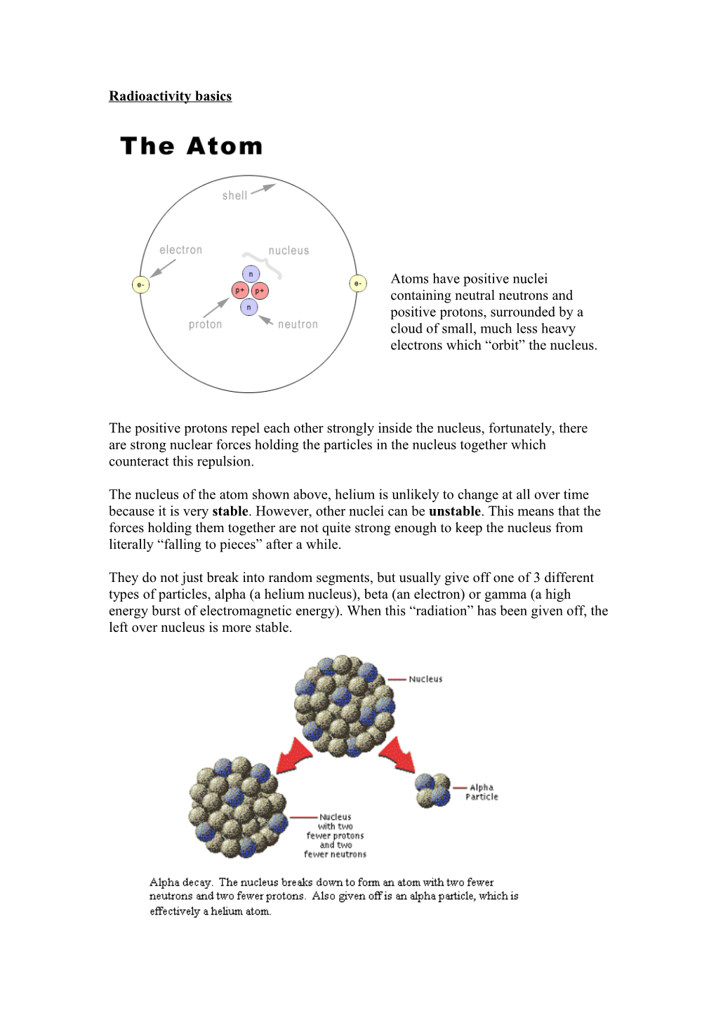 Radioactivity Basics