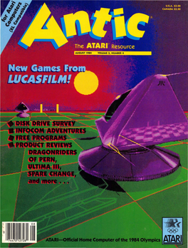 Antic Issue 22 (August 1984).Pdf