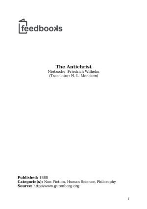 The Antichrist Nietzsche, Friedrich Wilhelm (Translator: H