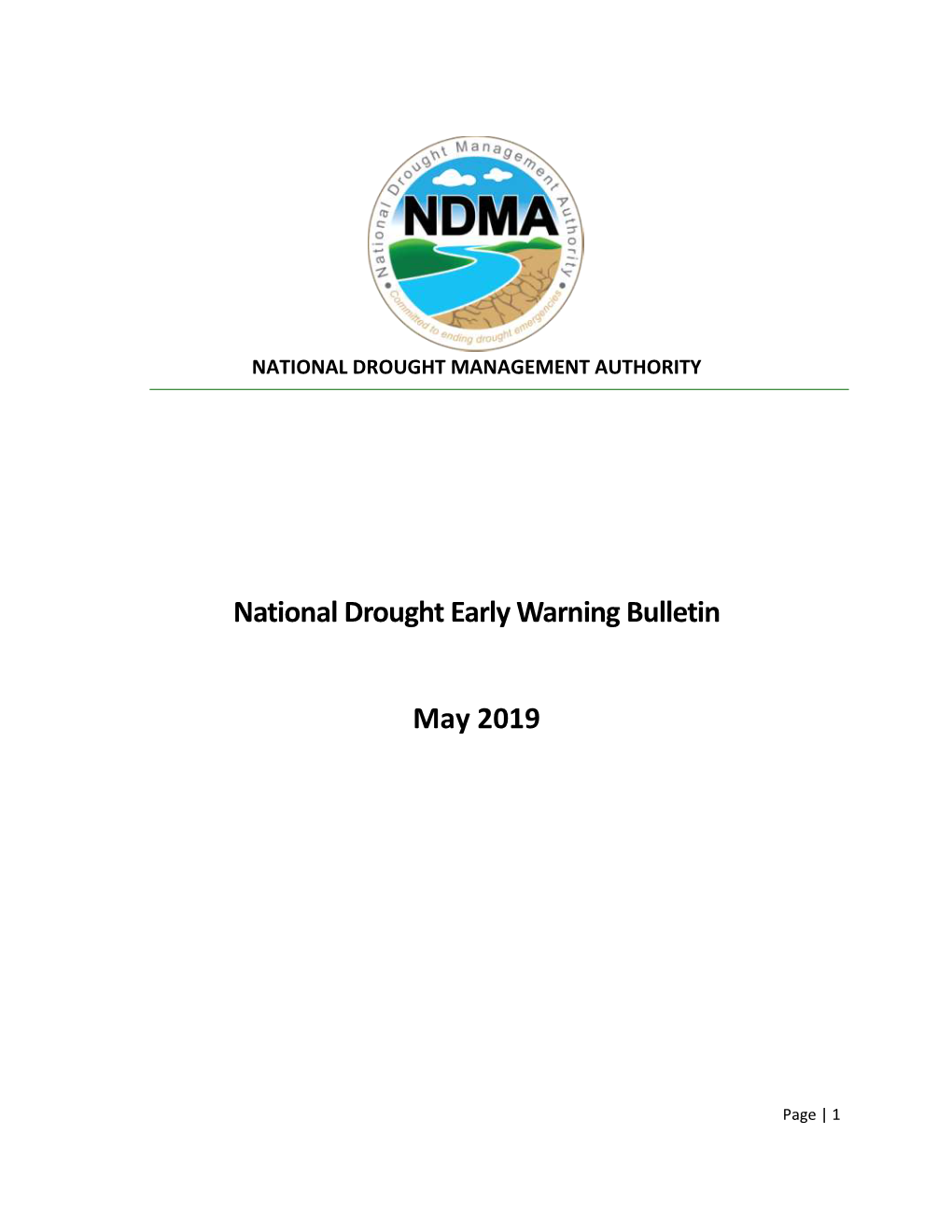 National Drought Early Warning Bulletin May 2019