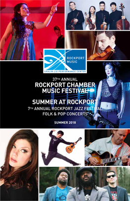 Rockport Chamber Music Festival Summer at Rockport 7Th Annual Rockport Jazz Festival Folk & Pop Concerts