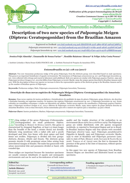 Description of Two New Species of Palpomyia Meigen (Diptera: Ceratopogonidae) from the Brazilian Amazon