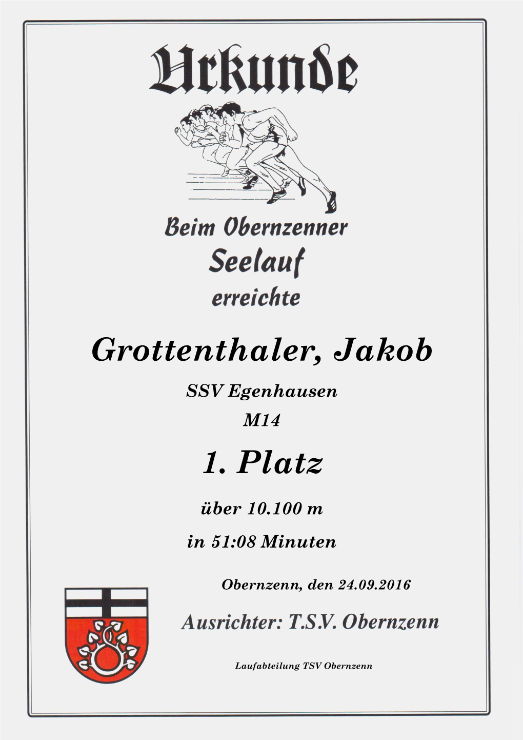 Grottenthaler, Jakob 1. Platz