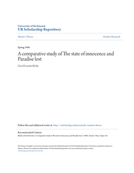 A Comparative Study of the State of Innocence and Paradise Lost