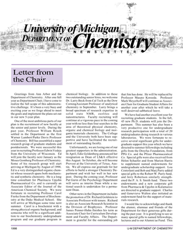 Chemistry NEWSLETTER