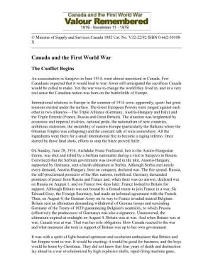 Canada and the First World War