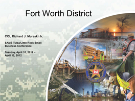 Usace Fort Worth District