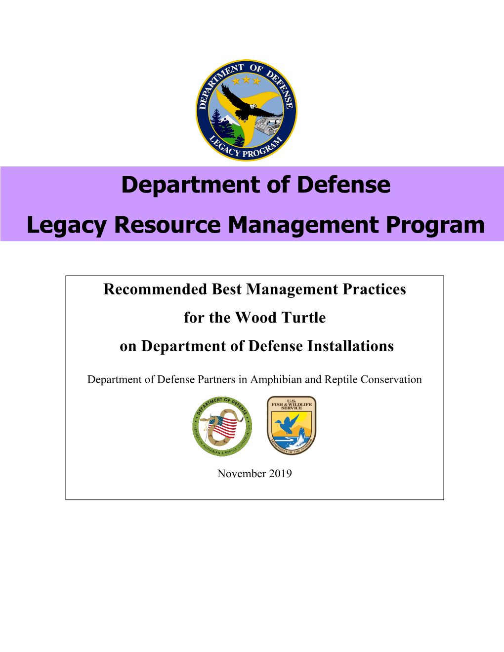 Department of Defense Legacy Resource Management Program