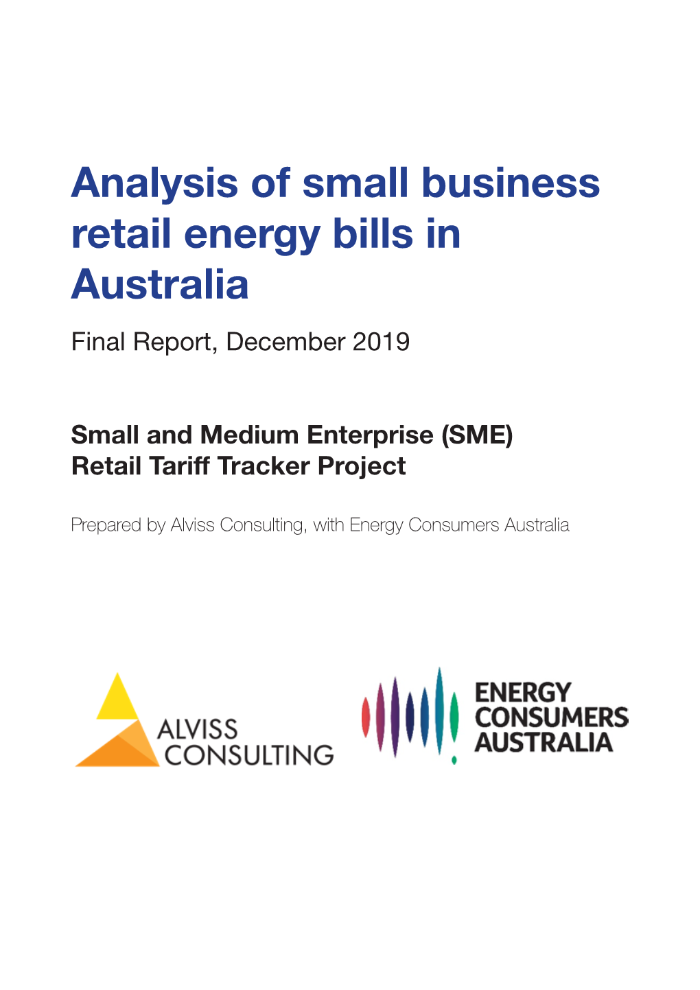 SME Retail Tariff Tracker Final Report