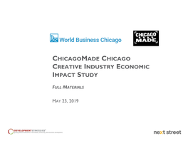 Chicagomade Chicago Creative Industries Economic Impact Study