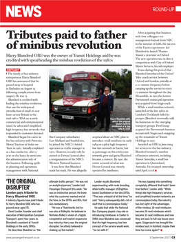 Tributes Paid to Father of Minibus Revolution