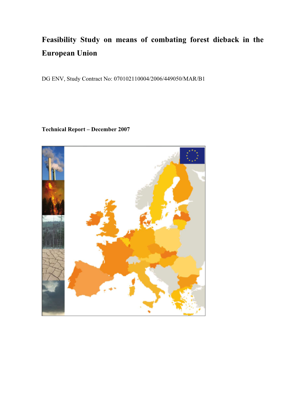 Feasibility Study on Means of Combating Forest Dieback in the European Union