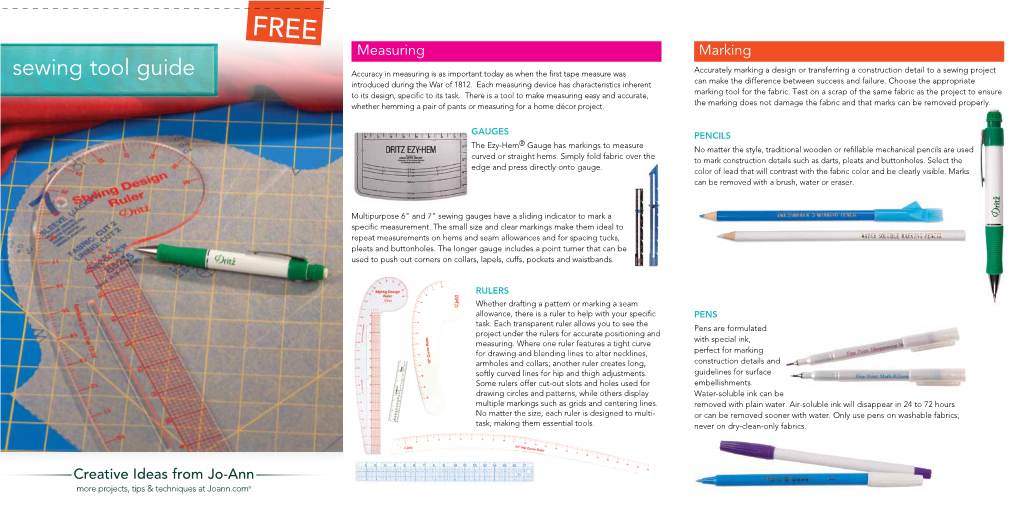 Sewing Tool Guide