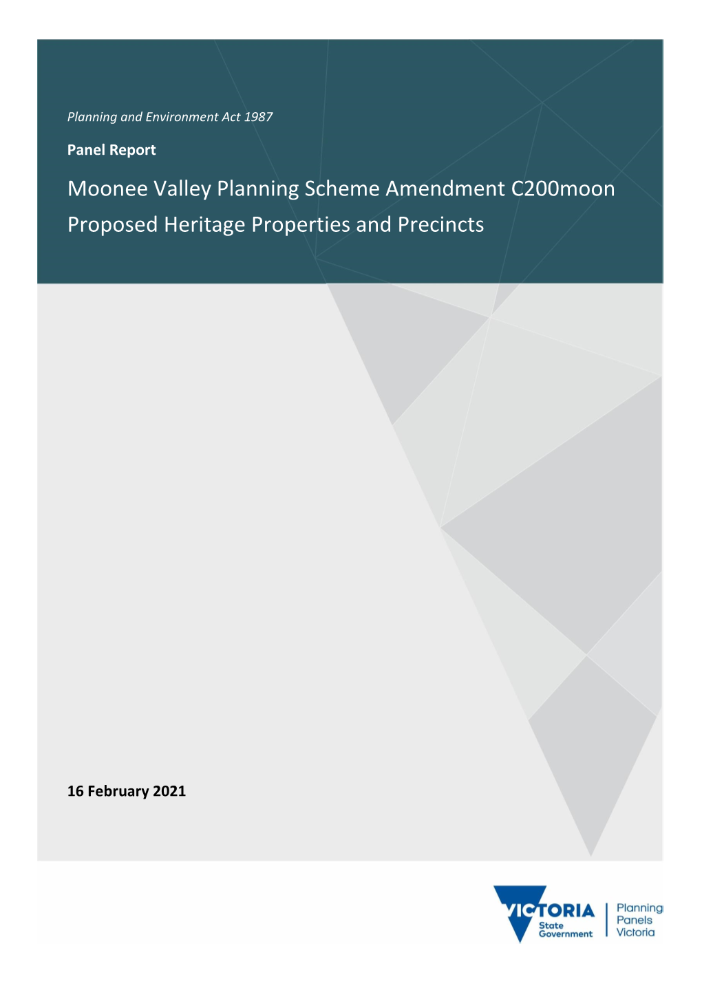 Moonee Valley Planning Scheme Amendment C200moon Proposed Heritage Properties and Precincts
