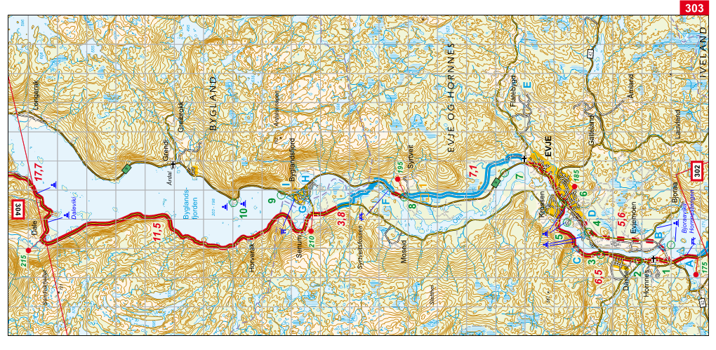 Kartprøve Setesdal Og Hardanger