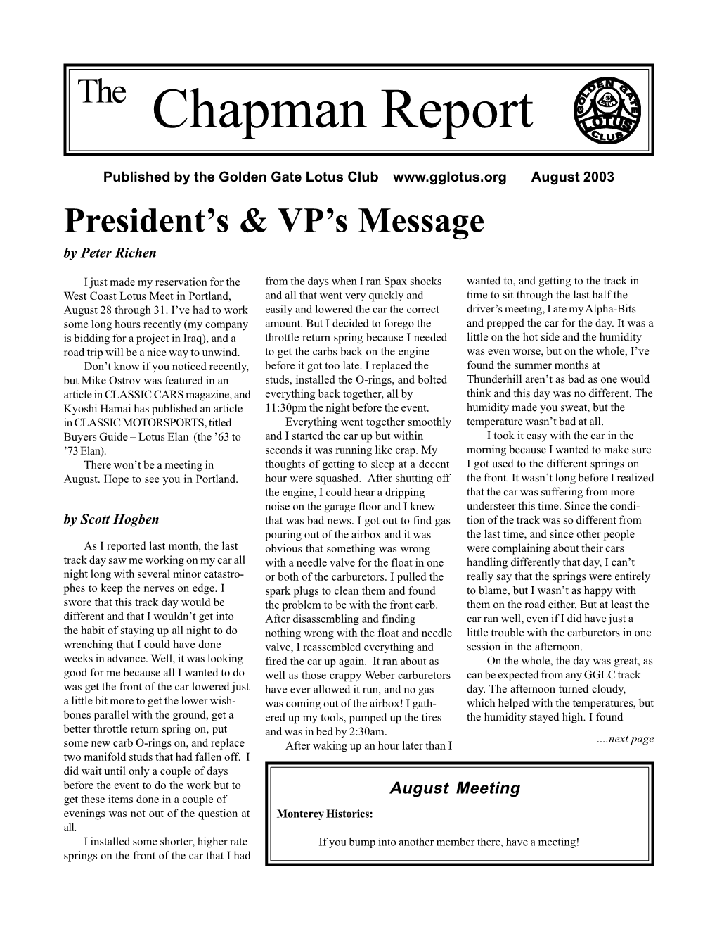 Chapman Report