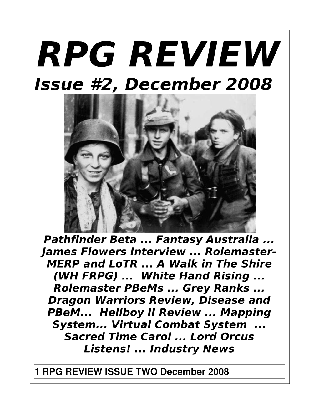 RPG REVIEW Issue #2, December 2008