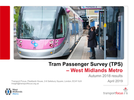 Tram Passenger Survey