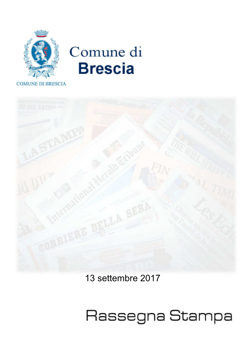 Rassegna Stampa 13 Settembre