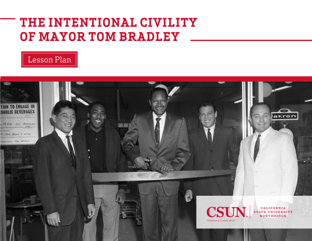 The Intentional Civility of Mayor Tom Bradley