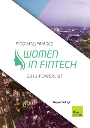 Women in Fintech Powerlist