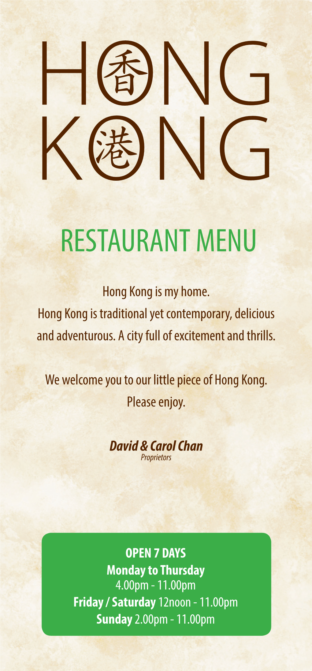 Restaurant Menu