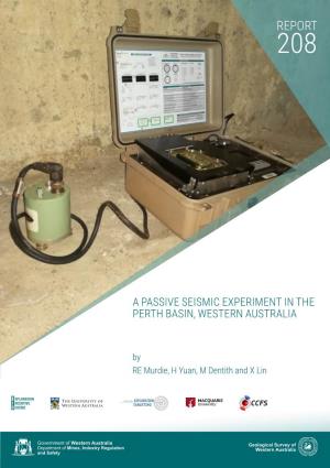 A Passive Seismic Experiment in the Perth Basin, Western Australia