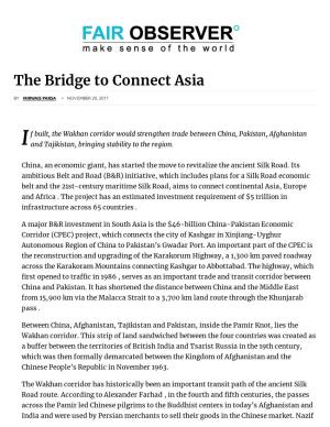 The Bridge to Connect Asia