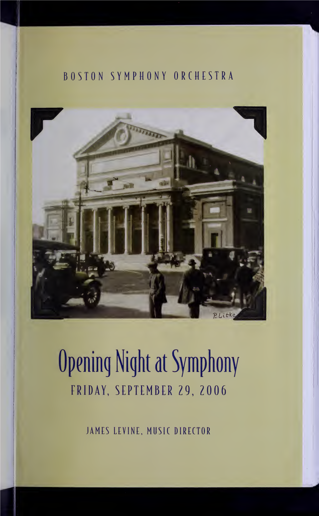 Boston Symphony Orchestra Concert Programs, Season 126, 2006-2007