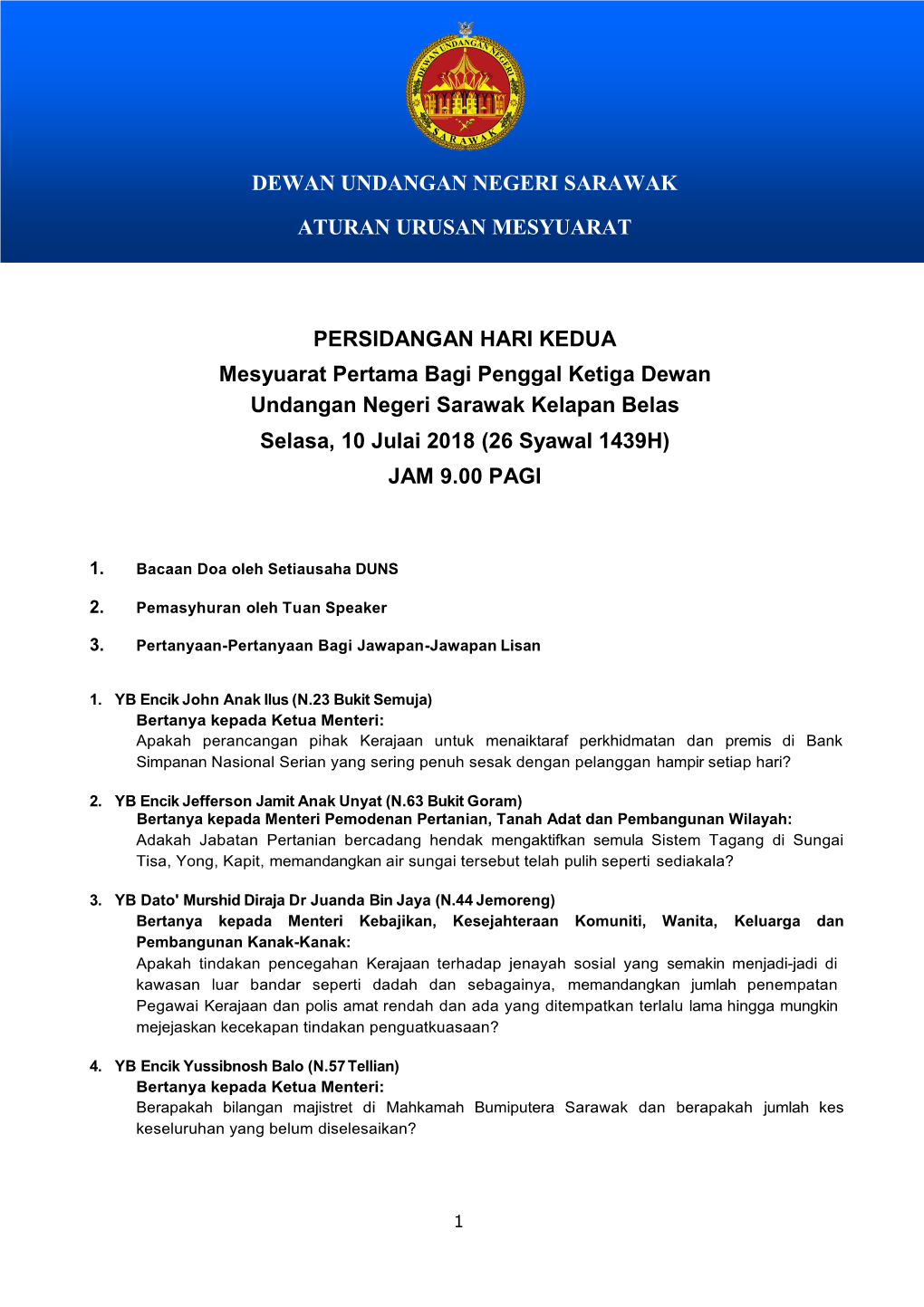 Electronic Dewan Undangan Negeri