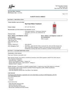 Safety Data Sheet