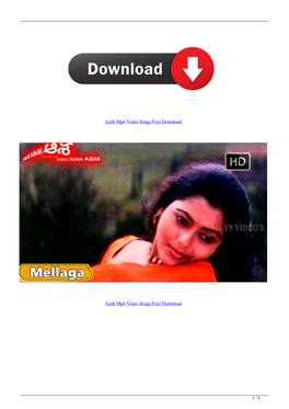 Ajith Mp4 Video Songs Free Download
