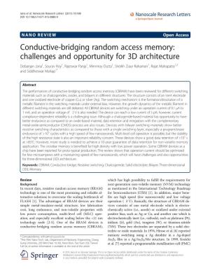 Conductive-Bridging Random Access Memory