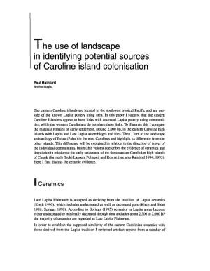 The Use of Landscape in Identifying Potential Sources of Caroline Island Colonisation