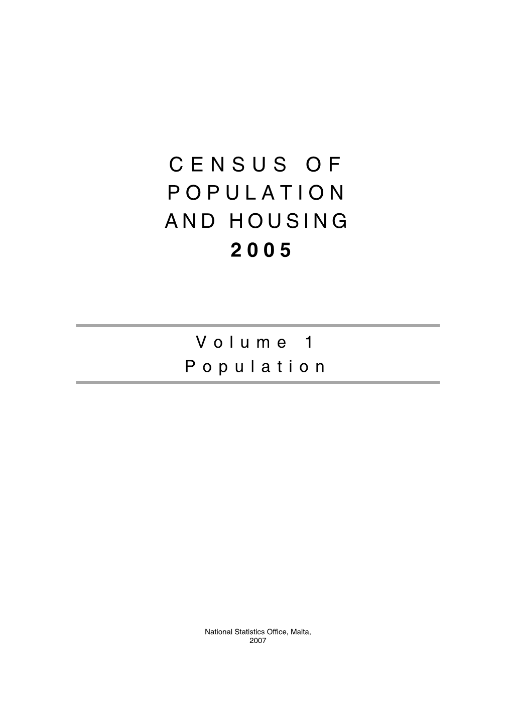 Census of Population and Housing 2005