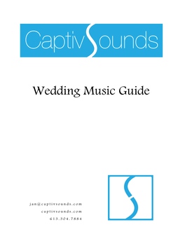 Wedding Music Guide