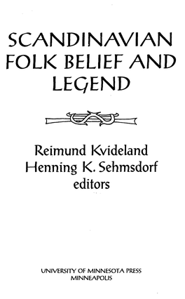 Scandinavian Folk Belief and Leqend