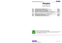 Plumpton Printable Form Guide