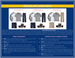 Regular Uniform