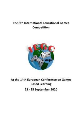 The 8Th International Educational Games Competition at the 14Th