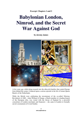 Babylonian London, Nimrod, and the Secret War Against God