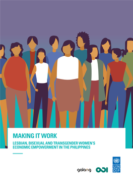 MAKING IT WORK LESBIAN, BISEXUAL and TRANSGENDER WOMEN’S ECONOMIC EMPOWERMENT in the PHILIPPINES – Proposed Citation
