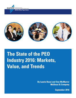 The State of the PEO Industry 2016: Markets, Value, and Trends