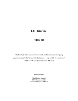 T.C. Mccarthy PRESS