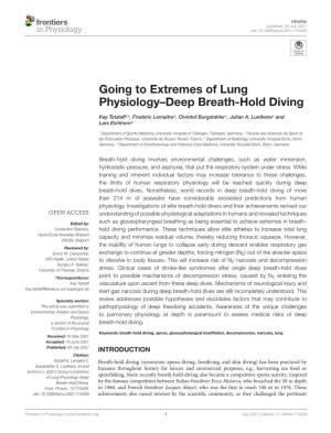 Going to Extremes of Lung Physiology–Deep Breath-Hold Diving