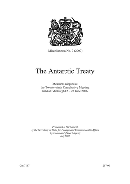 The Antarctic Treaty