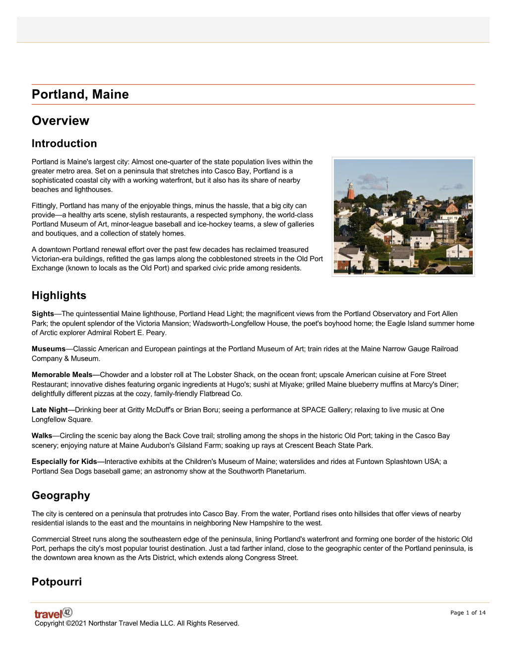 South Portland-Portland City Guide