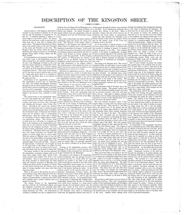 Description of the Kingston Sheet