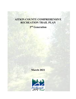 AITKIN COUNTY COMPREHENSIVE RECREATION TRAIL PLAN 2Nd Generation