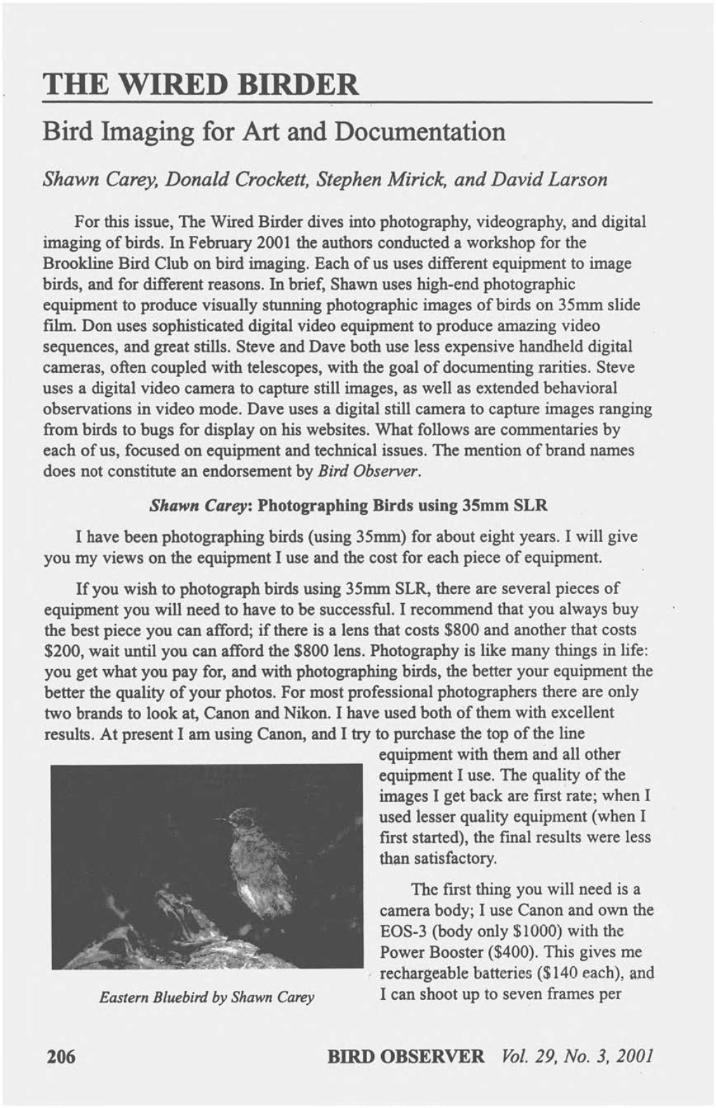 Birdobserver29.3 Page206-214 the Wired Birder